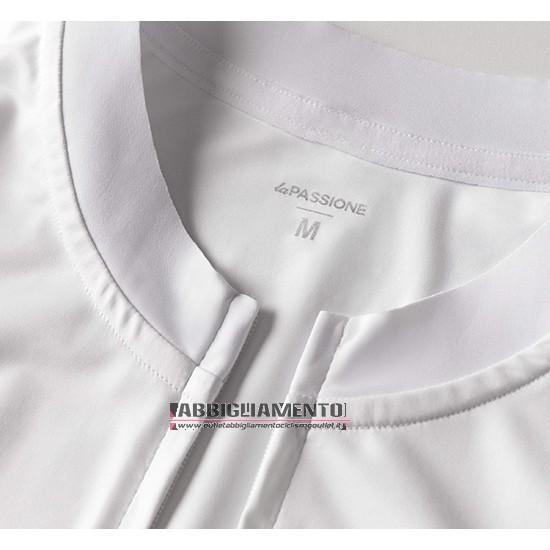 Abbigliamento La Passione 2019 Manica Corta e Pantaloncino Con Bretelle Bianco Rosso Blu - Clicca l'immagine per chiudere